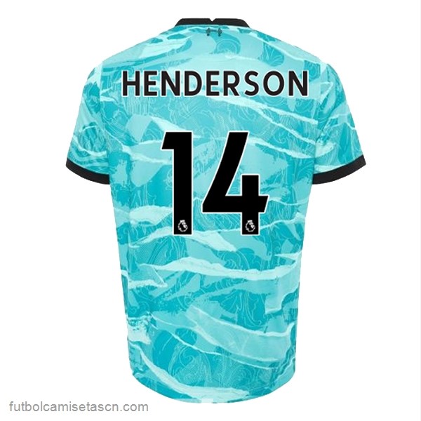 Camiseta Liverpool NO.14 Henderson 2ª 2020/21 Azul